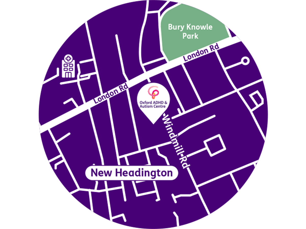 Headington clinic map